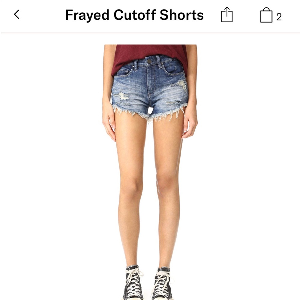 Blank NYC High Rise Cut-Off Jean Shorts.